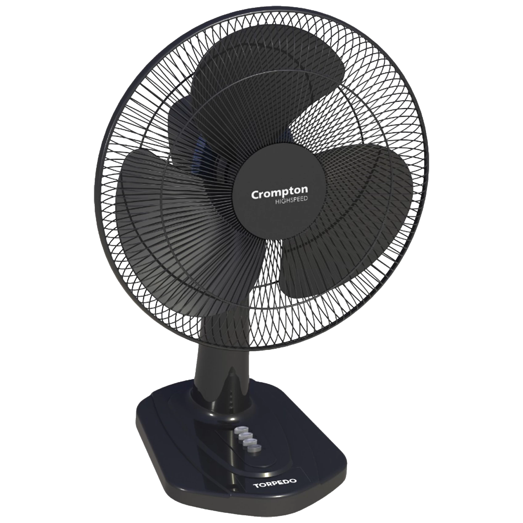 Buy Crompton Torpedo 40cm Sweep 3 Blades Table Fan (High Speed